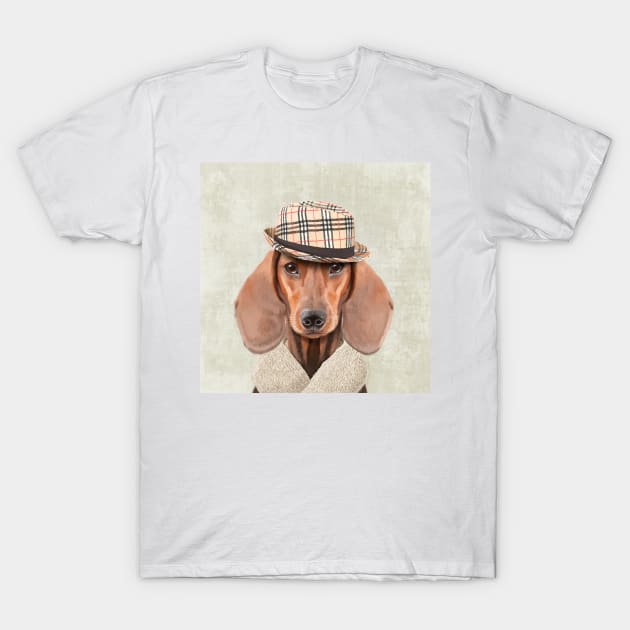 The stylish Mr. Dachshund T-Shirt by Sparafuori